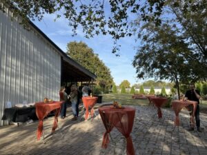 The backyard gathering for Project Safe Acoustic Autumn